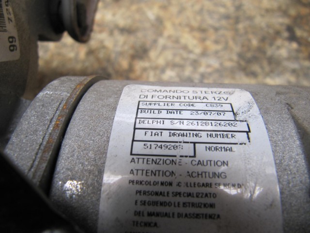 Lancia Ypsilon 2003-2011 elektromos kormányszervó 51749208