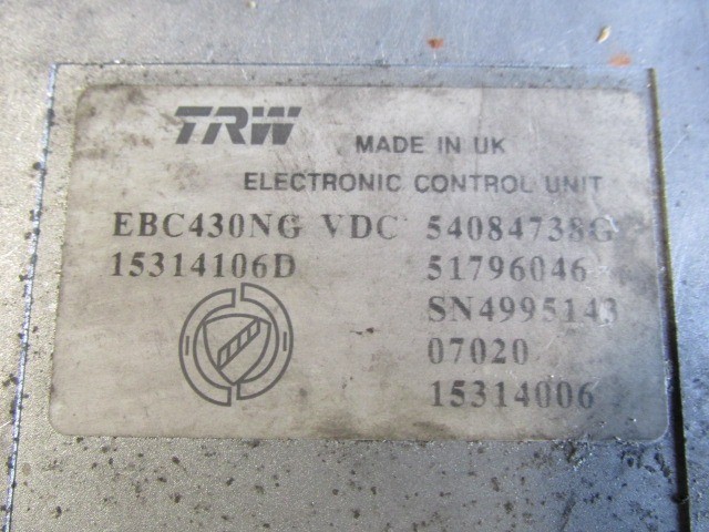 Alfa Romeo 159 abs egység 51796046