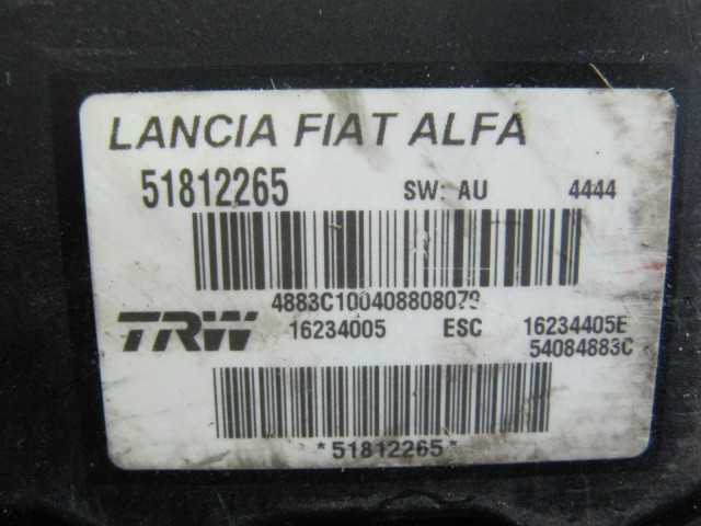 Alfa Romeo 159 abs egység 51812265