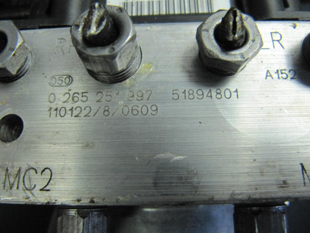 Fiat Grande Punto  abs egység 51894801 , 0265251997