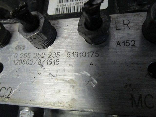 Fiat Punto Evo abs egység 51910175 , 0265252235