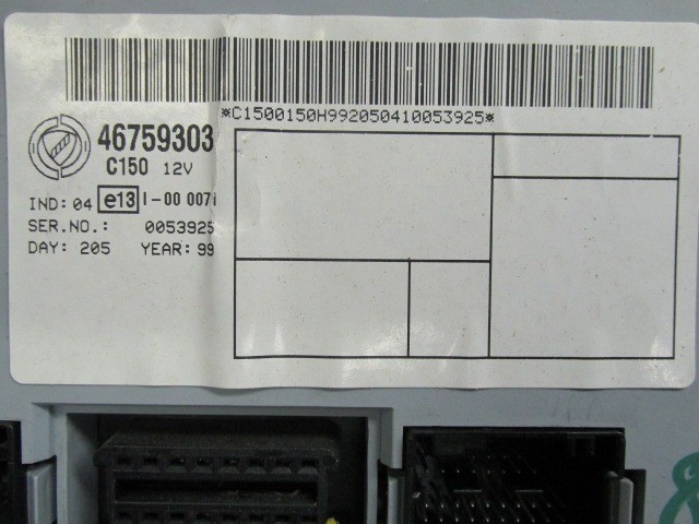 Fiat Punto II. , Doblo immobiliser doboz 46759303