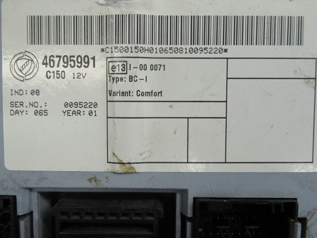 Fiat Punto II., Doblo immobiliser doboz 46795991