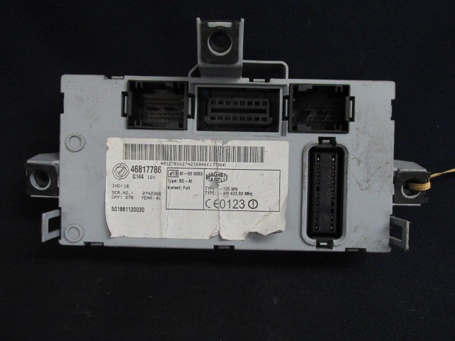 Fiat Punto II. , Doblo 2000-2005 immobiliser doboz  46817786