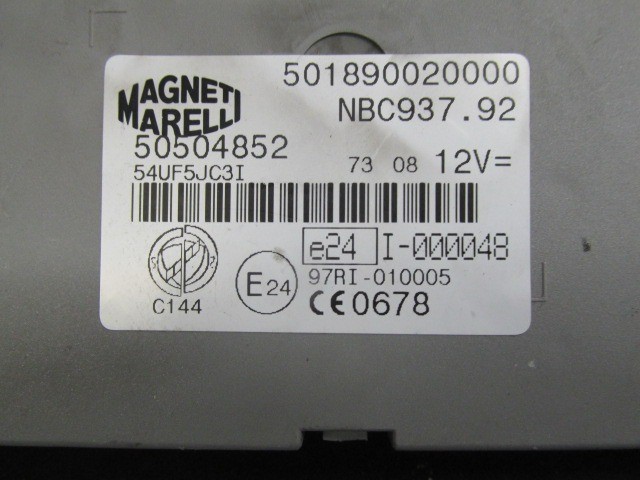 Alfa Romeo 147 immobiliser doboz 50504852