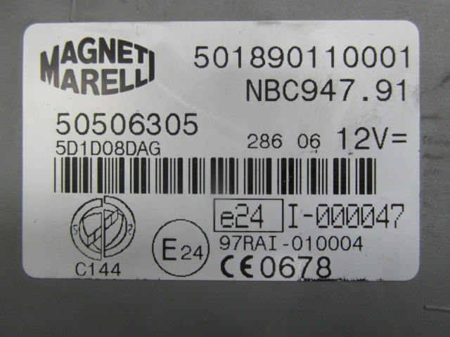 Alfa Romeo Gt 2003-2010 immobiliser doboz 50506305