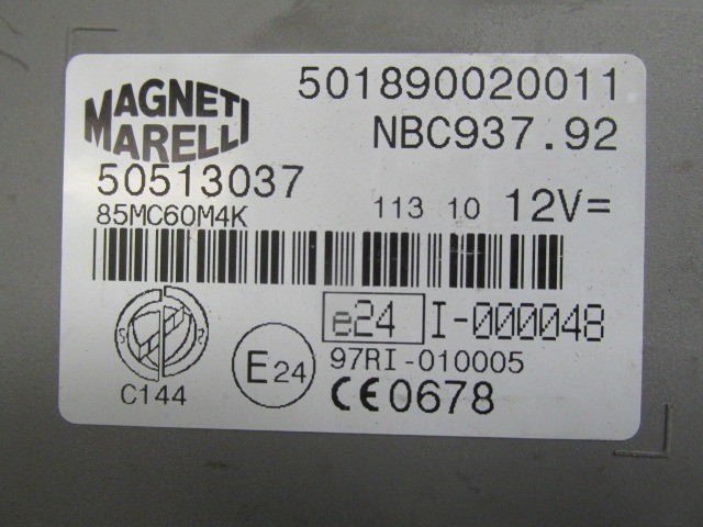 Alfa Romeo 147 immobiliser doboz 50513037