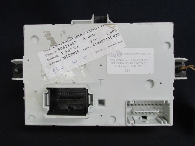 Alfa Romeo Giulietta immobiliser doboz 50521057