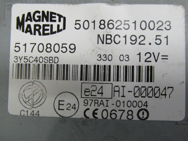 Fiat Stilo  immobiliser doboz 51708059