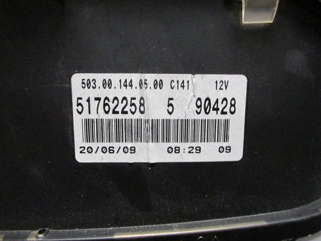 Fiat Doblo 2005-2009 óracsoport (kilóméteróra) 51762258