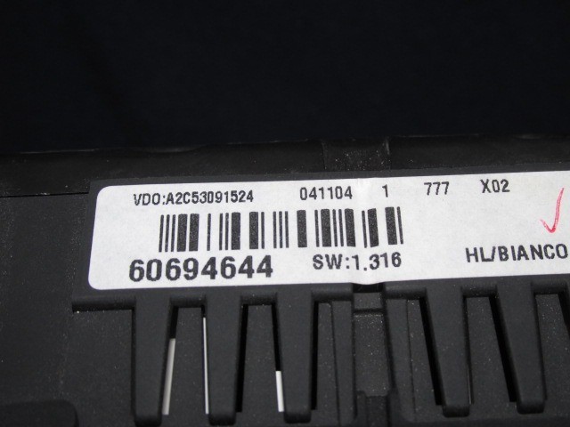 Alfa Romeo Brera 60694644 számú óracsoport