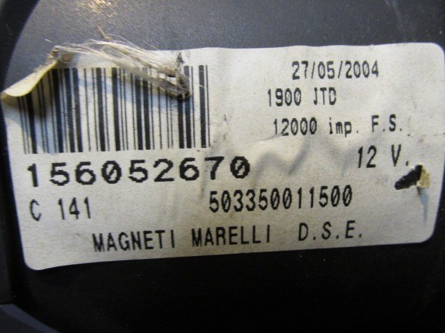 Alfa Romeo 156 Crosswagon fordulatszámmérő 156052670