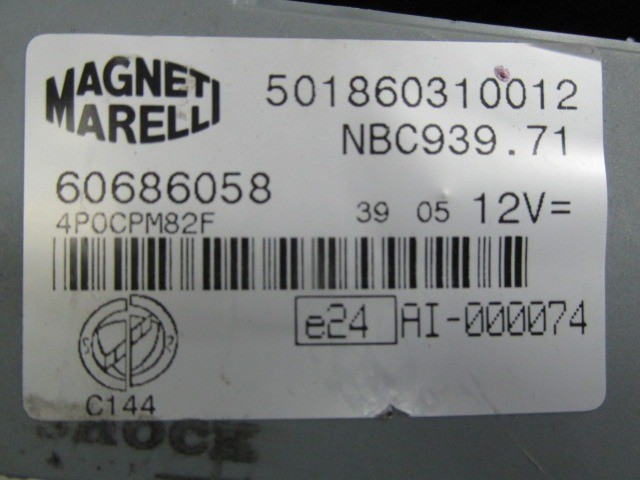 Alfa Romeo 159 immobiliser doboz 60686058