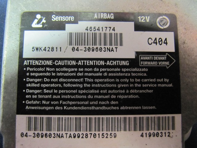 Fiat Bravo,Brava légzsák indító elektronika 46541774