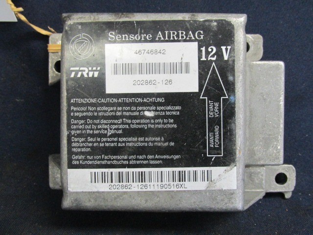 Alfa Romeo 145 46746842 számú légzsák indító elektronika