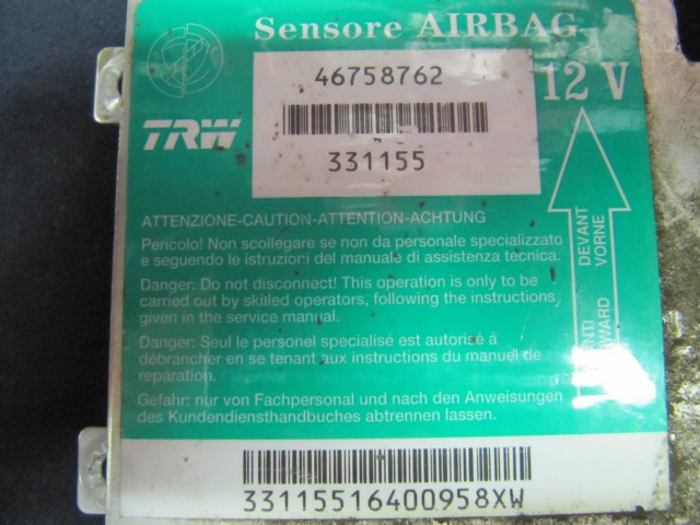 Fiat Punto II. légzsák indító elektronika 46758762