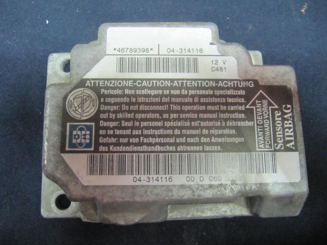 Fiat Marea légzsák indító elektronika 46789398