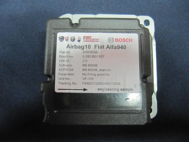 Alfa Romeo Giulietta 50509586 számú légzsák indító elektronika