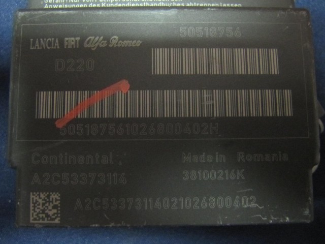 Alfa Romeo MiTo légzsák indító elektronika 50518756