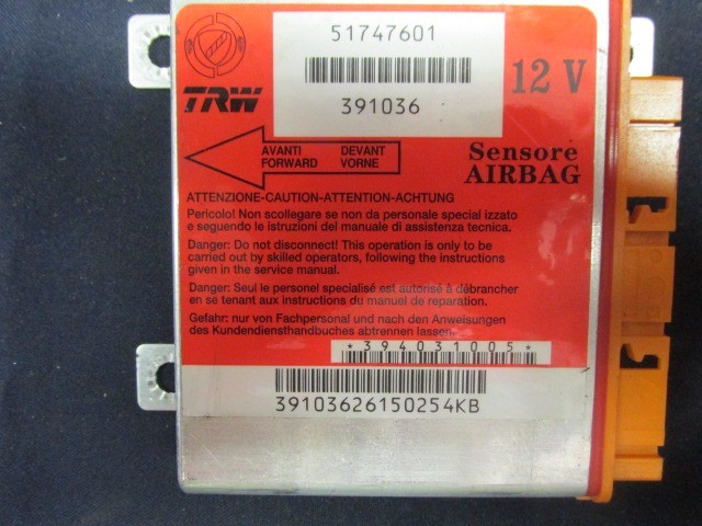 Grande Punto légzsák indító elektronika 51747601