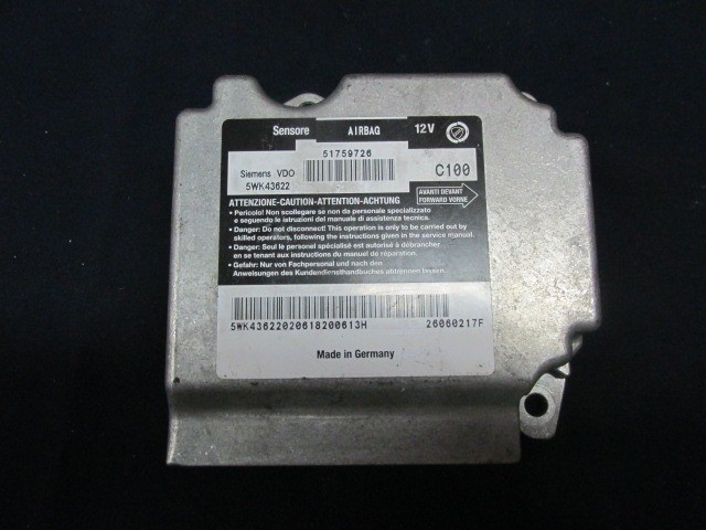 Fiat Multipla légzsák indító elektronika 51759726