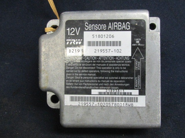Fiat Idea, Lancia Musa légzsák indító elektronika 51801206