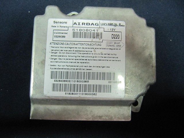 Lancia Delta 2008-2014 légzsák indító elektronika 51808041