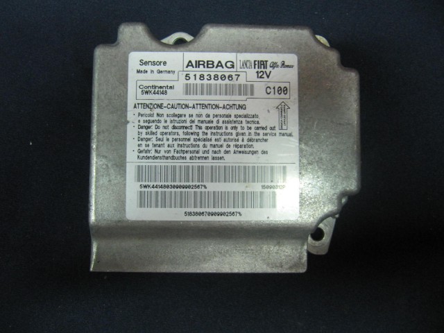Fiat Grande Punto 51838067 számú légzsák indító elektronika