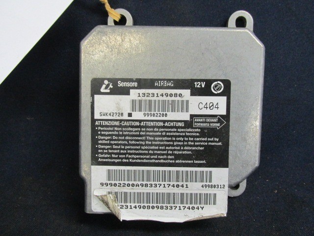Fiat Ducato 1323149080 számú légzsák indító elektronika