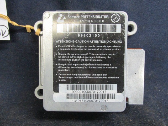 Fiat Ducato 13191340800 számú légzsák indító elektronika
