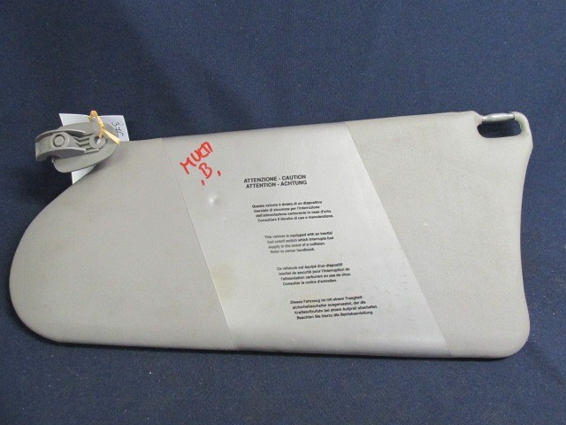 Fiat Multipla szürke színű, sima,bal oldali napellenző