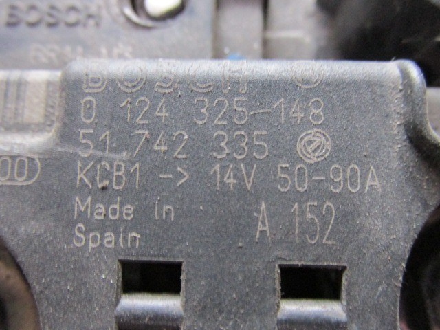 Alfa Romeo 147, 156, Gt benzines generátor 90A 51742335