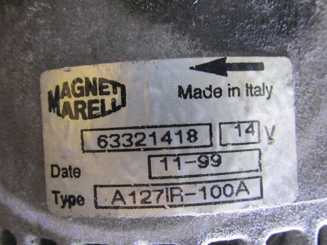 Alfa Romeo 145,146,156, Gtv, Spider 1,4-1,6-1,8-2,0 16v benzin generátor 100A 63321418
