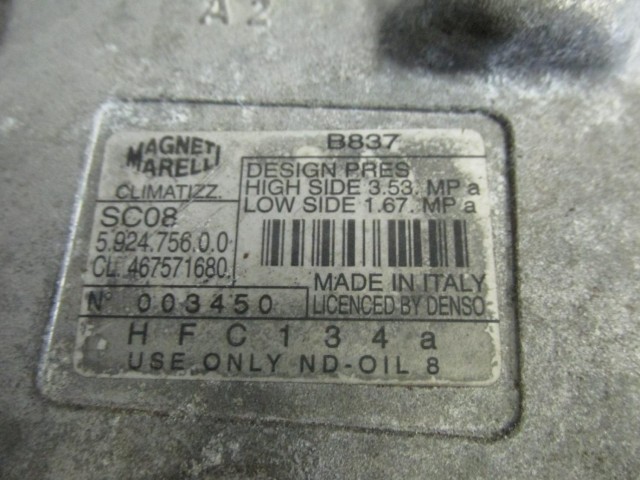 Fiat Punto II. 1,2 8-16v benzin klímakompresszor 46757168