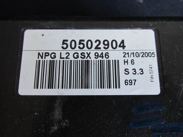 Alfa Romeo Brera, Spider ablakemelő vezérlő 50502904