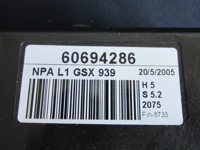 Alfa Romeo 159 bal oldali ablakemelő vezérlő 60694286