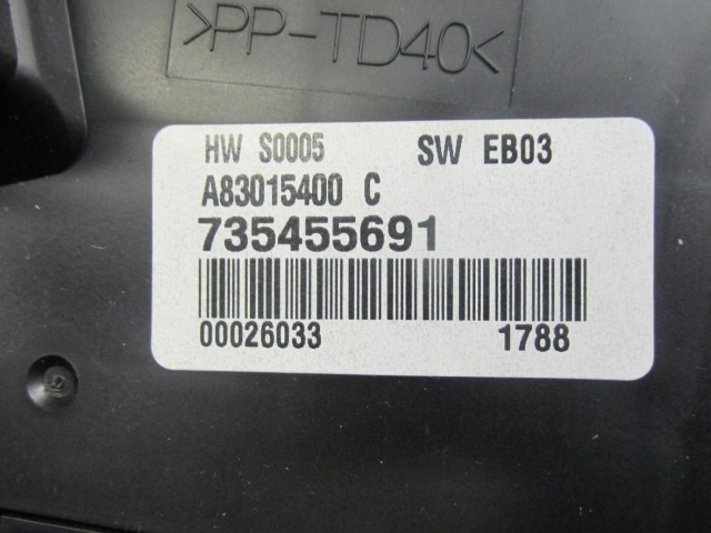 Lancia Musa digit fűtéskapcsoló 735455691