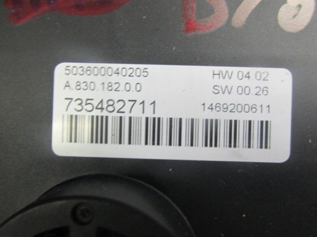 Fiat Bravo 2007-2014 digitklímás fűtéskapcsoló, tekerő gombok ragadnak  735482711