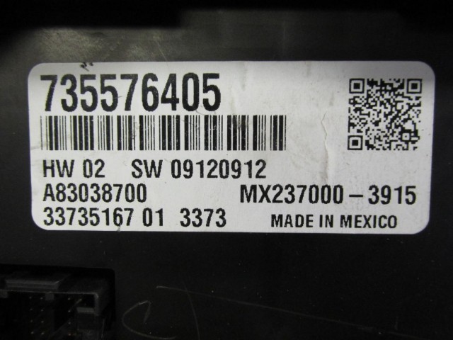 Fiat 500 735576405 számú fűtéskapcsoló