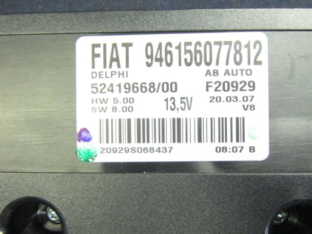 Alfa Romeo Brera, Spider 156077812 számú fűtéskapcsoló