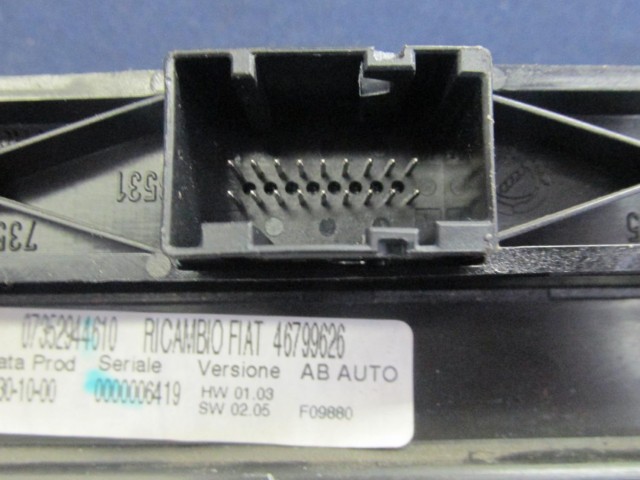 Alfa Romeo 147  manuális fűtéskapcsoló 735294461