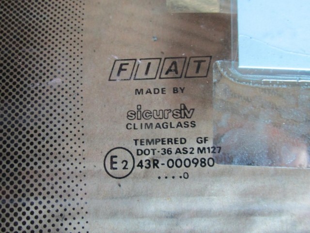 Fiat Marea jobb hátsó,fix, zöld színű üveg