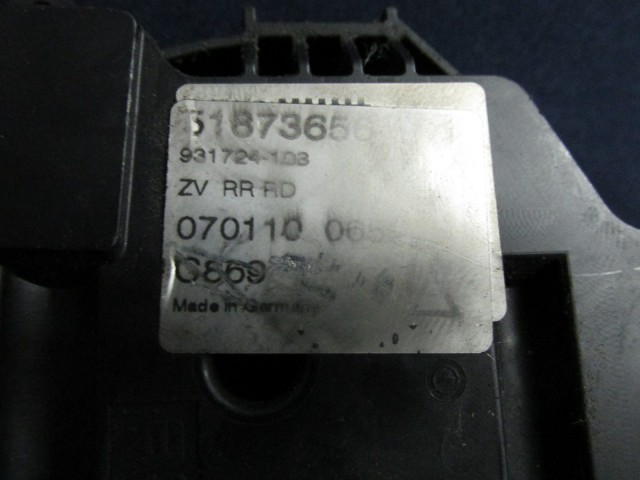 Fiat Grande Punto 5 ajtós, jobb hátsó ajtó zárszerkezet 51873656