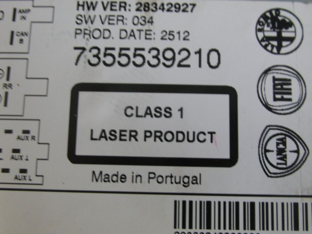 Fiat Punto Evo, My Punto, Nouva Punto Cd-s Rádió Delphi, kód nincs hozzá!!!!