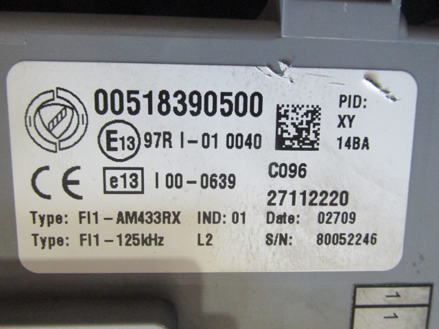 69337 Fiat Punto Evo motorvezérlő szett  51868983