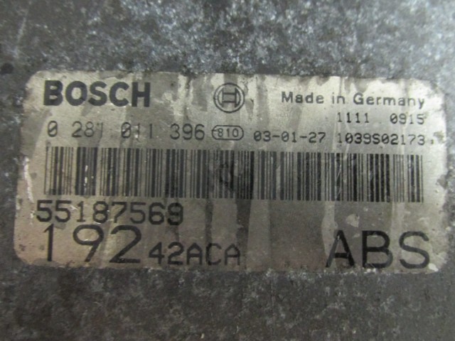 71903 Fiat Stilo 1,9 Jtd motorvezérlő szett 0281011396 , 55187569