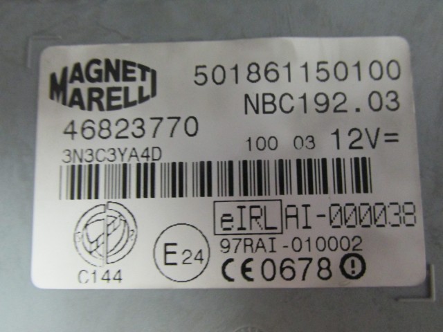 71901 Fiat Stilo 1,9 Jtd motorvezérlő szett 0281011396