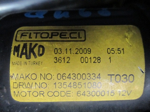 Fiat Fiorino Qubo első ablaktörlő motor mechanikával