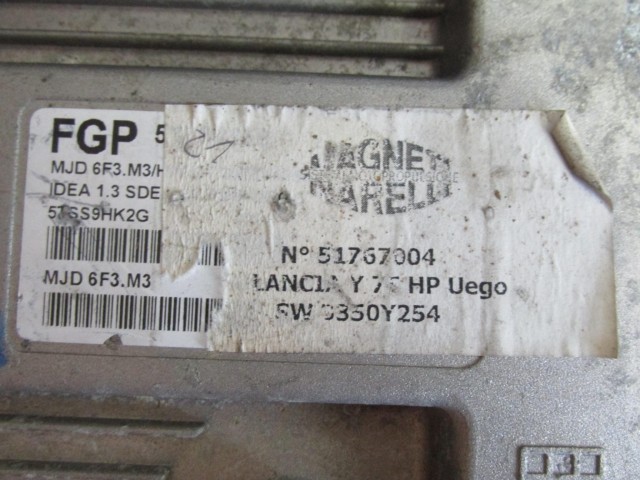 71914 Fiat Linea 1,3 Jtd motorvezérlő szett 51767004