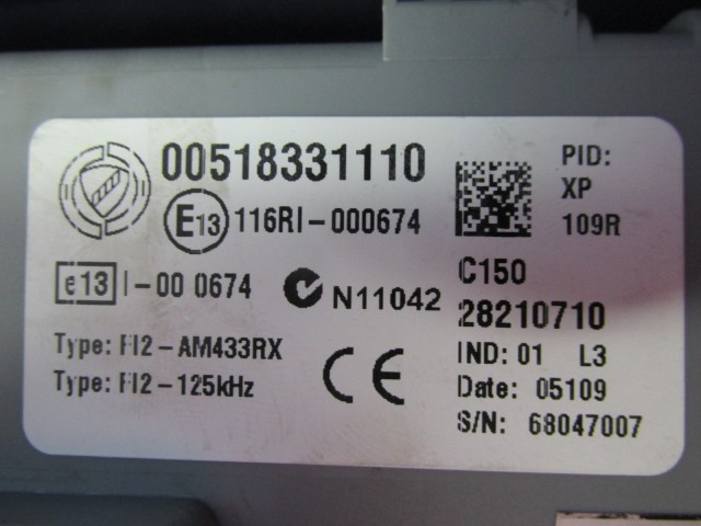 72006 Fiat Doblo III. 2,0 Diesel motorvezérlő szett 0281B100J1